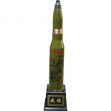 钢57刻花炮弹壳