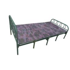 迷彩布面四折行军床 